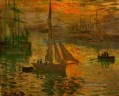Amanecer también conocido como paisaje marino Claude Monet